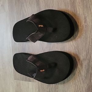 Teva mens black mush flip flop 9
